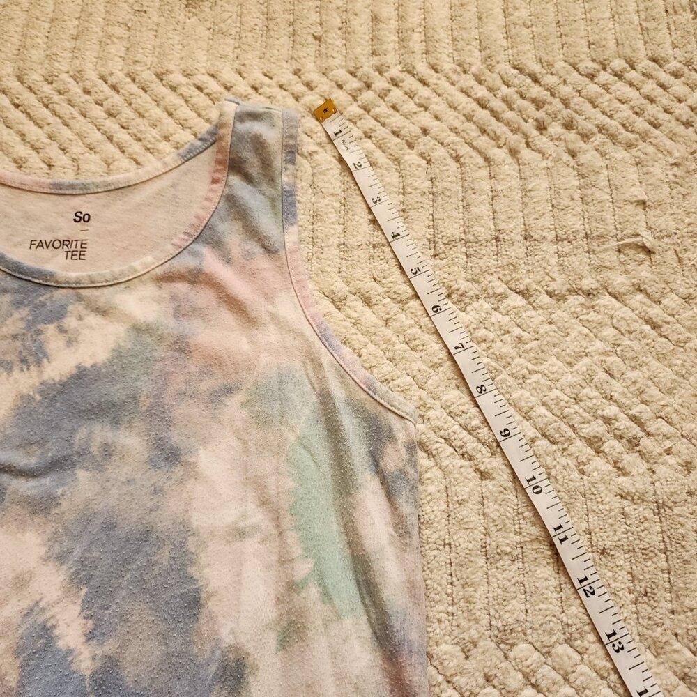 SO Favorite Tee Tie‑Dye Sleeveless Tank Top Juniors XL (14/16) - Picture 4 of 12